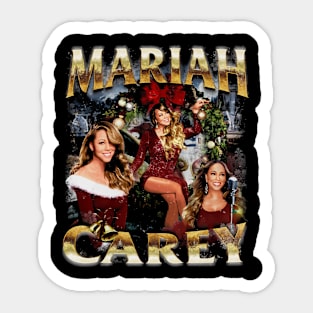 Mariah Carey Xmas Retro Sticker
